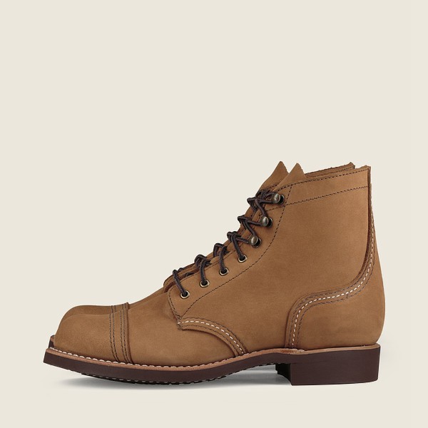 Red Wing Heritage Boots Iron Ranger - Short Chinook Læder - Khaki - Dame 6738-IVTES